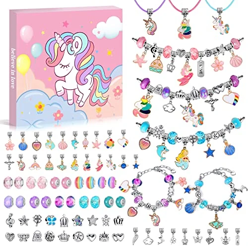 Oferta limitada: WEVOL Kit para Hacer Pulseras, Regalo para Niños de 5-13 Años, Kit de Fabricación de Joyas Manualidades Abalorios Juguete Navidad de 16.99 € a 16.99 € (ahorro 0.00%)