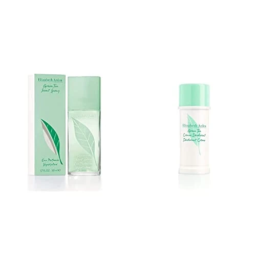 Elizabeth Arden Green Tea Eau de Parfum, Perfume Mujer, Fragancia Floral Cítrica, 50 ml + Green Tea perfumado Desodorante Roll-on 40 ml (mujer)