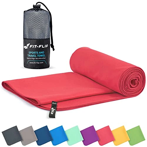 Tijdelijke aanbieding: Microvezel handdoeken - compact, ultralicht & sneldrogend - Microvezel handdoek - de perfecte sporthanddoek, strandlaken en reishanddoek (50x100cm - 1 stuk, Koraal) van 13.99 € naar 13.99 € (0.00% korting)