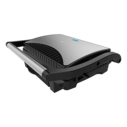 Oferta limitada: Cecotec Parrilla Eléctrica Rock'nGrill Dark 1000. 1000 W, Revestimiento de Piedra, Bandeja Recogegrasas, Placa Superior Flotante, Superficie 25,4x17,5 cm, Libre de PTFE, PFOA de 24.90 EUR a 24.90 EUR (ahorro 7%)