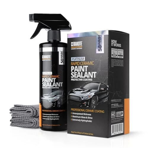 Offerta a tempo: CERAKOTE® Rapid Ceramic Paint Sealant, sigillante ceramico professionale per vernici, massima brillantezza, estremamente idrorepellente, effetto beading, molto resistente, applicazione facile e veloce - 0.00% da 22.95 € a 22.95 €