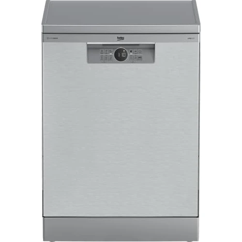 Beko - BDFN26441XC - Geschirrspüler Beyond Freistehend, 14 Decken, antibakterielle Funktion HygieneIntense+ - Pearl Edelstahl, 59,8 x 60 x 85 cm