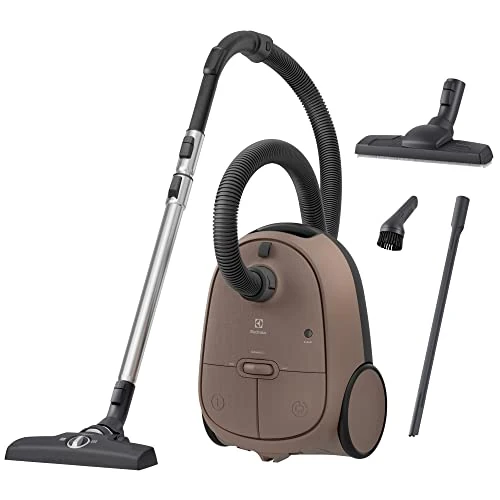 Tijdelijke aanbieding: Electrolux 600 Clean, stofzuiger met zak, voetbediening, 50% gerecycled kunststof, hygiënefilter 12 wasbaar, kabel 12 m XXL, EB61C3WBL, bruin van 185.27 EUR naar 185.27 EUR (korting 0%)