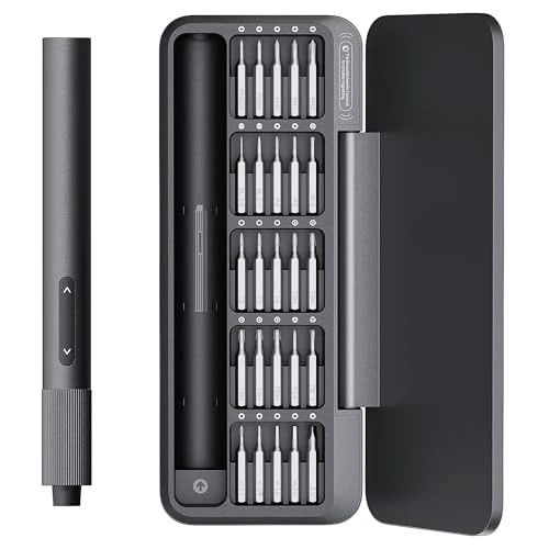 Offerta a tempo: HOTO 25-in-1 Mini Cacciavite Elettrico, Set Cacciavite per Occhiali | Set Cacciaviti Precisione, Magnetici Kit di Riparazione per Occhiali, Orologi, Telefoni, PC, Elettronica, Progetti Fai-da-Te - 13% da 39.99 € a 34.99 €