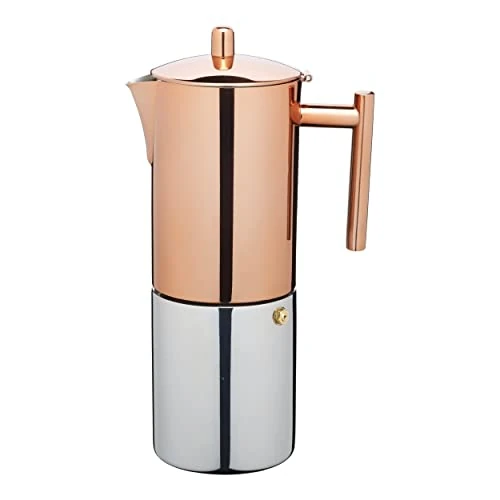 Offre limitée : La Cafetière Cafetière à expresso en cuivre en acier inoxydable 600 ml de 65.23 € à 44.29 € (32% de remise)