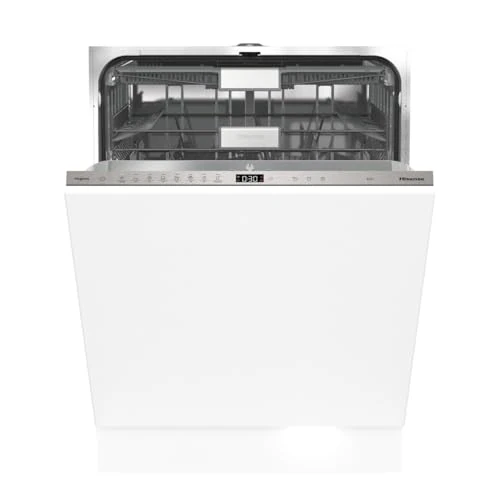 Hisense HV693C60AD Lave-vaisselle Intégré Total 60 Cm avec Auto Dose, WiFi et Moteur Inverter, 16 Couverts, Troisième Panier, 42 db, Départ Retardé, Total Eau Stop, 7 Programmes 7 Températures, Classe