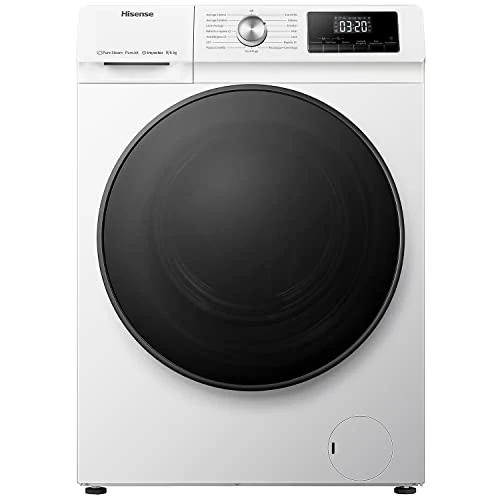 Hisense WDQA9014EVJM Washer Dryer 9 + 6 kg, 1400 Rpm, 15 Automatic Programs, Steam, Inverter Motor, Energy Efficiency Class D, Washing Efficiency Class A, LED Display, Quick Programme