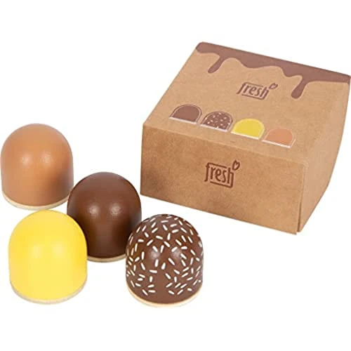 Offerta a tempo: small foot Baci di cioccolato "fresh" in legno di small foot, accessori per negozio e cucina per bambini, giochi di ruolo da 3 anni, 12349 - 38% da 8.99 € a 5.59 €