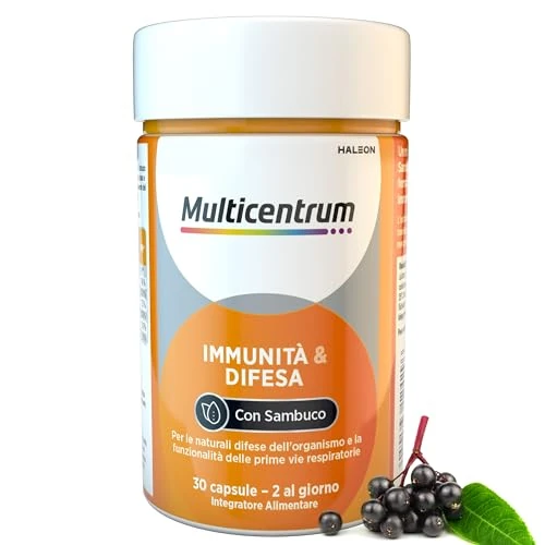Offerta a tempo: Multicentrum Immunità&Difesa - Integratore Alimentare con Vitamina C - 30 Capsule — 35% da 12,90 € a 8,39 €