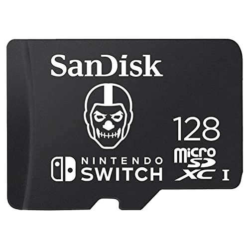 Tijdelijke aanbieding: SanDisk MicroSDXC-Kaart Voor Nintendo Switch, Fortnite 128 GB (V30, U3, C10, A1, Leessnelheden Tot 100 MB/s, Van Meerdere Games) van 41.99 € naar 39.99 € (5% korting)