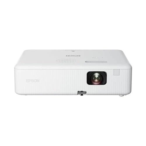 Epson CO-W01 Video projecteur WXGA, HD Ready 16:10, Technologie 3LCD, 3000 Lumens, Connexion USB/HDMI, Correction Horizontale Verticale du trapèze, Haut-Parleur intégré, Projection jusqu'à 378”