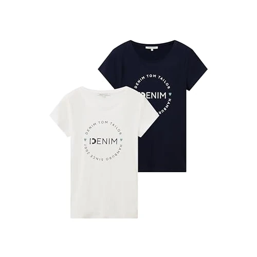 Offre limitée : Tom Tailor Denim T- Shirt (Lot de 2) Femme de 30.06 EUR à 18.64 EUR (remise 38%)