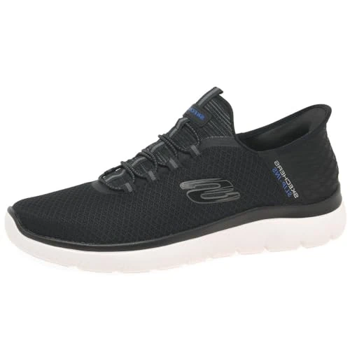 Offerta a tempo: Skechers Uomo Summits High Range Slip-In ALLENATRICE, Black Mesh/Wht Trim, 41.5 EU - 33% da 84.95 € a 56.99 €