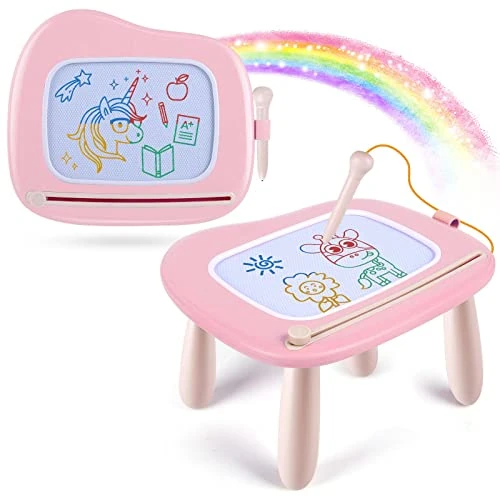 Oferta limitada: Smasiagon Juguetes Niños 1 2 3 Años, Pizarra Magnetica Infantil, Colorido Tableta Dibujo Magnético con Patas, Juguetes Educativos y Regalo Cumpleaños para Niña Niño de 1-3 Años (Rosa Claro) de 29.99 € a 25.72 € (ahorro 14%)