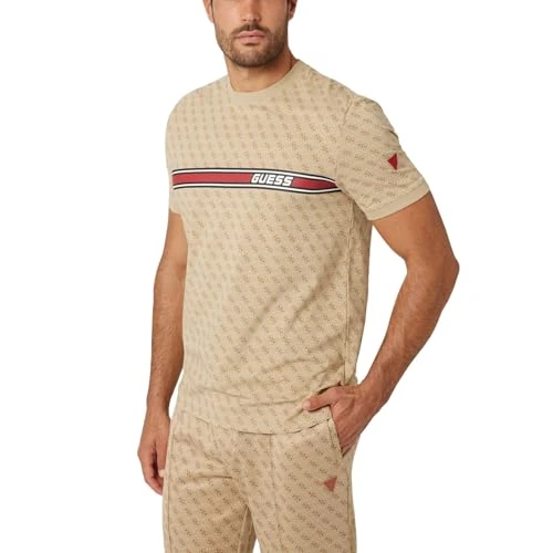 Tijdelijke aanbieding: Guess Jeans korte mouwen Z2BI09 J1314 - heren, Beige, L van 47.25 € naar 47.25 € (0.00% korting)