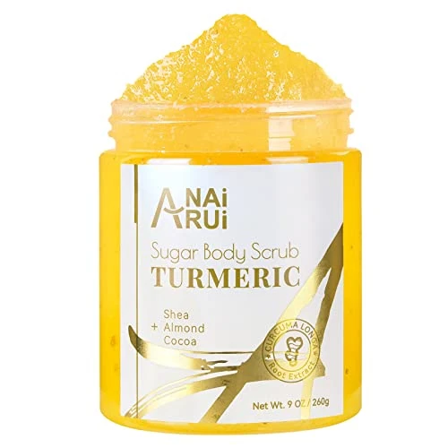Limitiertes Angebot: ANAiRUi Körperpeeling Body Scrub Kurkuma, Peeling für Körper-Gesicht Hyperpigmentierung Dunkle Flecken, leuchtende Peeling, Verbessert Akne mit dunklen Flecken, 260g von 17.99 EUR auf 16.19 EUR (Spare 10%)