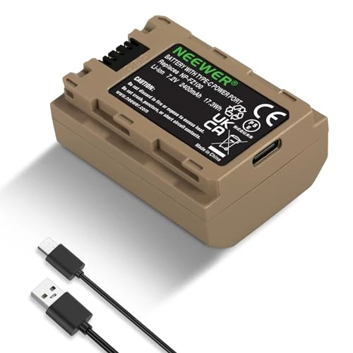 Offerta a tempo: NEEWER Batteria Sostitutiva 2400mAh NP-FZ100 Compatibile con Sony - 6% da 43.49 € a 40.99 €