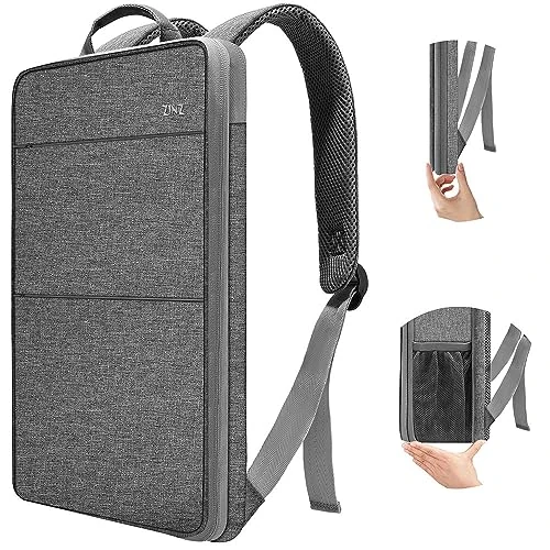 ZINZ Mochila para Portátil Delgada y Expandible, Resistente al Agua, Compatible con MacBook Pro 14" M4/M3/M2/M1, Mac Air/Pro 13,3", XPS 13 14 y la Mayoría de los Portátiles de 13"-14",G01Y01