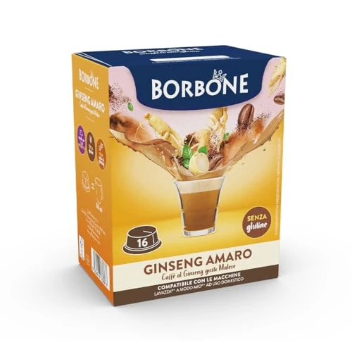 96 Cápsulas Ginseng Amargo CAFFÈ BORBONE Compatible Con lavazza a Modo Mio