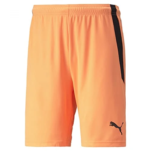 PUMA Herren Teamliga Shorts, Neon Citrus Black, 3XL