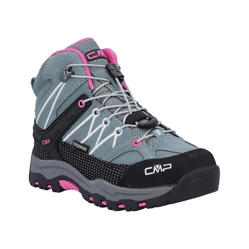Offerta a tempo: CMP Kids Rigel Mid Trekking Shoes Wp, Scarpe da trekking Unisex - Bambini e ragazzi, Mineral Green Purple Fluo 14EM, 36 EU - 16% da 65.95 € a 55.49 €