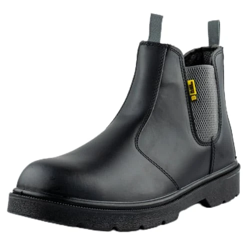 Offre limitée : BLACK HAMMER Bottes de sécurité pour hommes Chelsea chaussures de travail en cuir bottines légères avec embout en acier S3 SRC 1600 Noir (43 EU) de 48.85 € à 48.85 € (0.00% de remise)