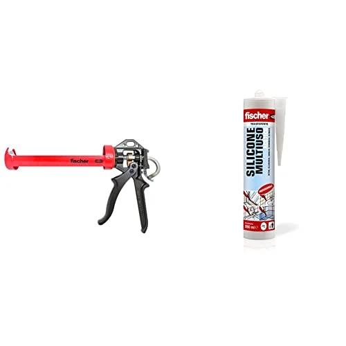 Offerta a tempo: Fischer Silicone Acetico Multiuso SAM 280 Trasparente + Pistola Silicone KPM 2 Plus — 10% da 41,80 € a 37,62 €