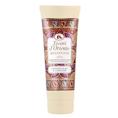 Offerta a tempo: Tesori d'Oriente Doccia in crema 'Byzantium' | Gel doccia aromatico con rosa nera e labdano | Crema doccia per la cura del corpo | Rituale per corpo e sensi | 250 ml - 47% da 3.78 € a 1.99 €