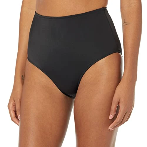 Offerta a tempo: Amazon Essentials Slip da Bagno a Vita Alta (Disponibili in Taglie Forti) Donna, Nero Slavato, 42 - 0.00% da 15.70 € a 15.70 €