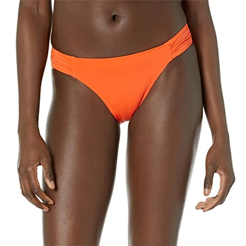 Oferta limitada: Amazon Essentials Parte Inferior de Traje de Baño Tipo Bikini con Tirante Lateral Mujer, Naranja, 42 de 17.30 € a 14.70 € (ahorro 15%)