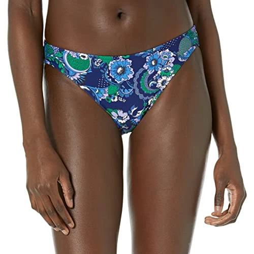 Limited-time offer: Amazon Essentials Women's Classic Bikini Swimsuit Bottom, Deep Blue Paisley, 10 from 12.40 £ to 10.54 £ (save 15%)