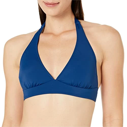 Offerta a tempo: Amazon Essentials Costume da Bagno Bikini con Allacciatura al Collo e Supporto Leggero (Disponibile per Taglie Forti) Donna, Turchino, 48 - 15% da 18.80 € a 15.90 €