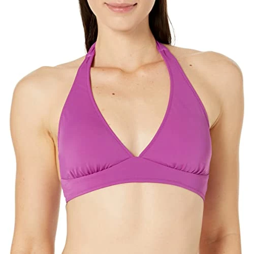 Offerta a tempo: Amazon Essentials Costume da Bagno Bikini con Allacciatura al Collo e Supporto Leggero (Disponibile per Taglie Forti) Donna, Viola, 44 - 52% da 18.80 € a 9.07 €