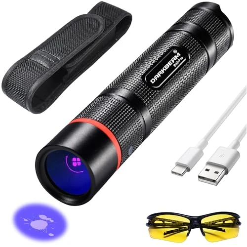 Offerta a tempo: DARKBEAM UV Torcia 365nm Ultravioletta Luce Nera, Lampada di Wood Mini - 39% da 27.69 € a 16.99 €