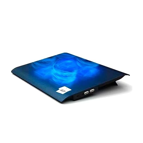 Limited-time offer: NK Portable Cooling - 12-17 inch Laptop Fan with Stand, 4 Silent Fans, 2 USB Ports, Fast Cooling, Blue LED Light from 24.44 £ to 24.44 £ (save 0.0%)
