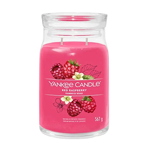 Begrenztes Angebot: Yankee Candle Signature Duftkerze ; große Kerze mit langer Brenndauer „Red Raspberry“ ; Soja-Wachs-Mix von 34.90 EUR auf 19.46 EUR (Rabatt 44%)