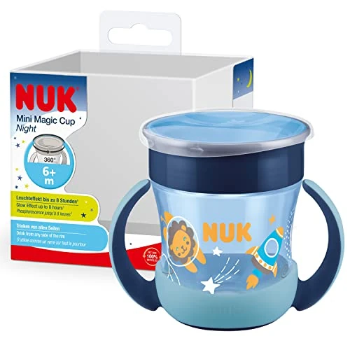 Offre limitée : Nuk Mini Magic Cup Night 160 ml 6 Mois et + - Bleu de 12.40 EUR à 11.90 EUR (remise 4%)