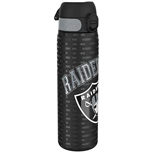 Offre limitée : Ion8 NFL Las Vegas Raiders Gourde En Acier Légère, 600 ml/20 oz, Non Isolée, Étanche, Facile À Ouvrir, Verrouillage Sécurisé, Passe Au Lave-Vaisselle, Couvercle Rabattable, Compatible Porte-Gobelet de 19.16 € à 15.80 € (18% de remise)
