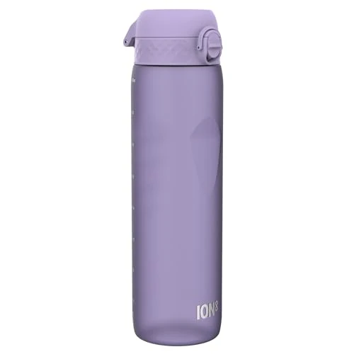 Offre limitée : Ion8 Gourde 1l, 1000ml, Anti-Fuite, Facile à Ouvrir, Verrouillage Sécurisé, Poignée de Transport, Lavable en Lave-vaisselle, Sans BPA, Idéale pour le Sport et la Salle de Sport, Violet Clair de 14.99 EUR à 14.99 EUR (remise 0%)
