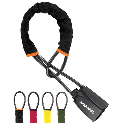 Turnart Stuurwielslot, universeel geschikt voor de meeste voertuigen met veiligheidsgordelgespen, stevig slot voor auto, vrachtwagen, SUV, bestelwagen, beveiliging met 3 sleutels (zwart)