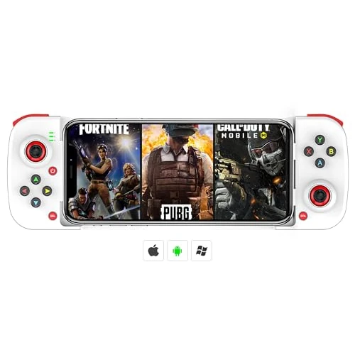 Megadream MFi bezprzewodowy kontroler do gier dla iPhone'a, mobilny gamepad, joystick dla iOS/Android, iPhone 13/Mini/13 Pro Max, 12, 11, do Samsung Galaxy, Nokia, OPPO, Google, Direct Play