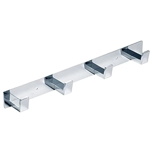 Offerta a tempo: YUET Attaccapanni da Parete con 4 Gancio, Asciugamani Muro Portasciugamani In Acciaio Inossidabile Cromato Porta Cucina Ganci Accappatoio Appendiabiti Asciugamano Gancio Bagno - 0.00% da 26.39 € a 26.39 €