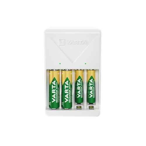 Oferta limitowana: Varta Ładowarka z wtyczką AA 2100 mAh, biały | do akumulatorków NiMH, z wyłącznik bezpieczeństwa, W zestawie 4x AA 2100 mAh z 69.83 zł na 69.83 zł (oszczędź 0.00%)