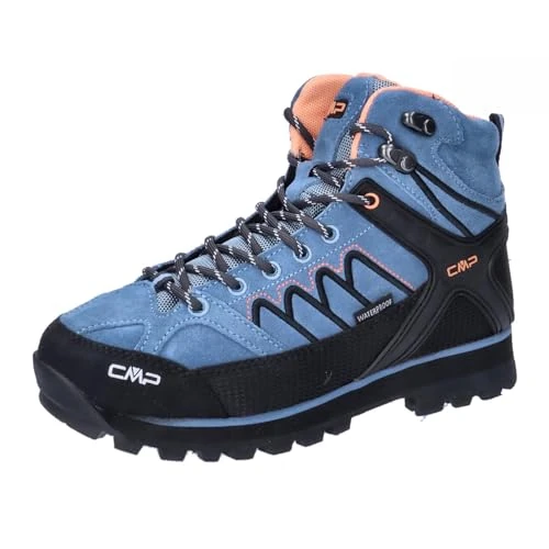 CMP Women's Moon Mid WMN Trekking Shoe WP, Azure, 5 UK Light Blue