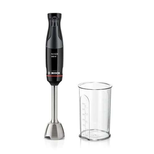 Beperkte aanbieding: Bosch, staafmixer, ErgoMaster Serie 4, 1000 Watt, dynamische snelheidsregeling, QuattroBlade System, accessoires inbegrepen, MSM4B610 van 72.99 EUR naar 44.99 EUR (besparing 38%)