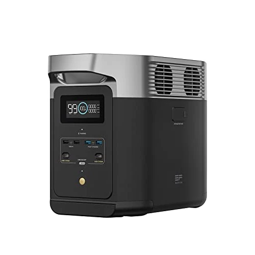 EcoFlow DELTA 2 draagbaar powerstation met uitbreidbare capaciteit van 1-3 kWh, LFP-batterij, snel opladen, te gebruiken als zonnegenerator voor noodstroom thuis, kamperen en campers