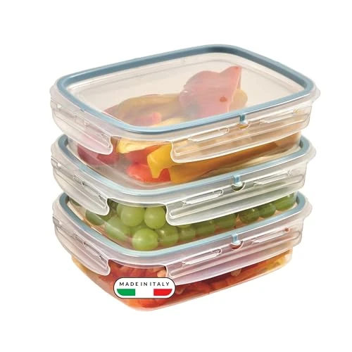 Oferta limitowana: Snips Zestaw 3 prostokątnych pojemników na żywność 1,40 l | 3 x 1,40 l | Made in Italy | Bpa Free z 61.33 zł na 61.33 zł (oszczędź 0.00%)