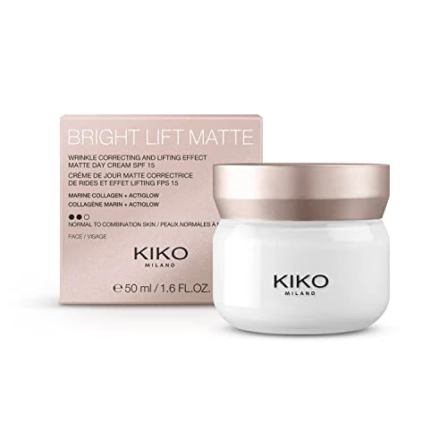 KIKO Milano Bright Lift Matte, Crema Giorno Lifting Opacizzante Con Collagene Marino - Spf 15