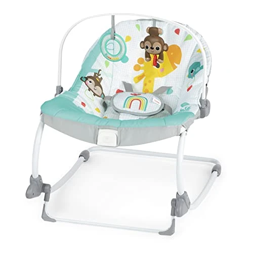 Offerta a tempo: Bright Starts, Sdraietta per neonati e bimbi Wild Vibes, con vibrazioni, Unisex, 0+ mesi - 20% da 49.99 € a 39.93 €