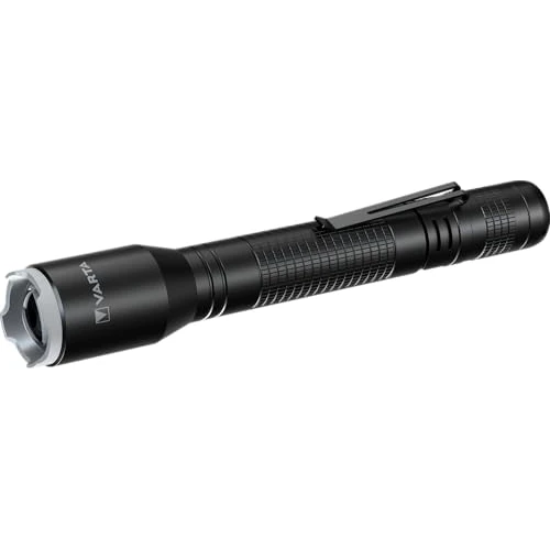 Offerta a tempo: VARTA Torcia LED incl. 2x Pile AA, Aluminium Light F20 Pro, lampada con tre modalità di illuminazione, luce con corpo in alluminio, impugnatura goffrata, antiurto - 27% da 16.99 € a 12.38 €